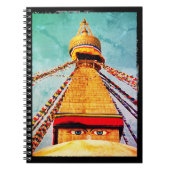 Boudhanath Stupa, Buddha Eyes, Kathmandu, Nepal Notizblock (Vorderseite)