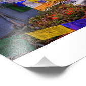 Boudhanath stupa, kathmandu Nepal Fotodruck (Ecke)