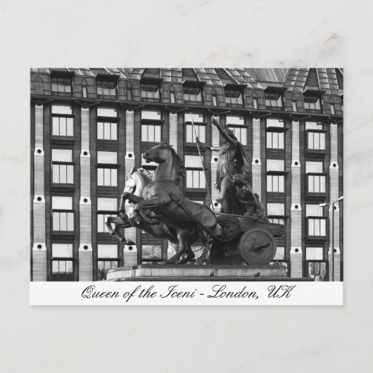 Boudica Statue, Westminster - London, Großbritanni Postkarte (Vorderseite)