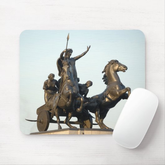 Boudicca Statue im London-Andenken-Foto Mousepad (Mit Mouse)