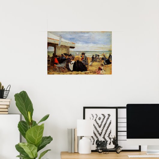 Boudin - Beach Scene Poster (Heimbüro)