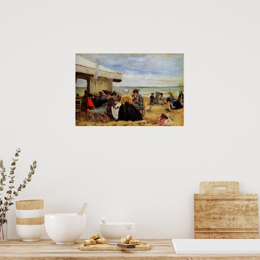 Boudin - Beach Scene Poster (Küche)
