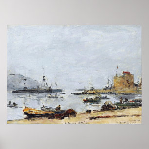 Boudin - Hafen bei Villefranche 1892 Poster