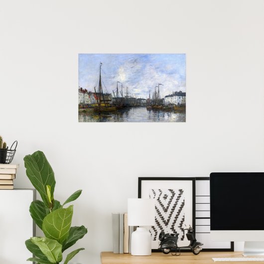 Boudin - Hafen Brüssel Poster (Heimbüro)
