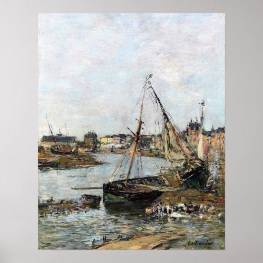 Boudin - Hafen Trouville Poster (Vorne)