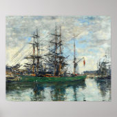 Boudin - Hafen von Deauville 1878 Poster (Vorne)