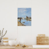 Boudin - Jetties in Harbour, Trouville 1897 Poster (Küche)