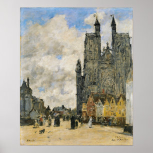 Boudin - Saint-Vulfran-Kirchplatz, Abbeville 18 Poster
