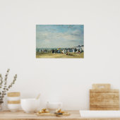 Boudin - Strand von Trouville Poster (Küche)