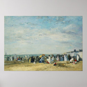 Boudin - Strand von Trouville Poster