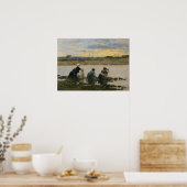 Boudin - Washerwomen by River Poster (Küche)