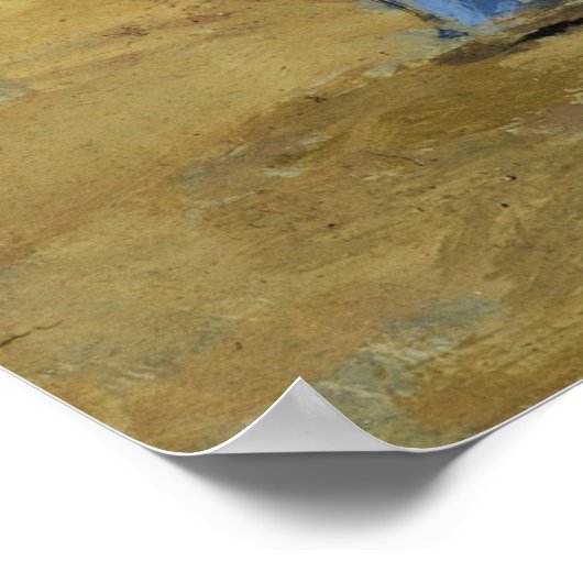 Boudin - zwei Männer am Strand Poster (Ecke)