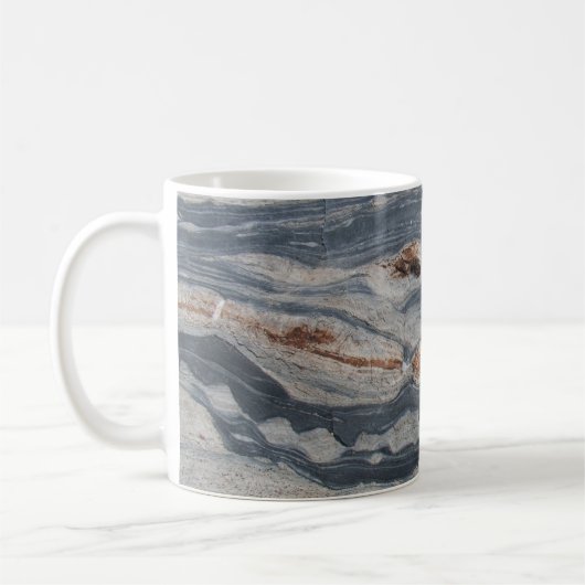 Boudinage-Kalkstein-Felsdruck Kaffeetasse (Links)