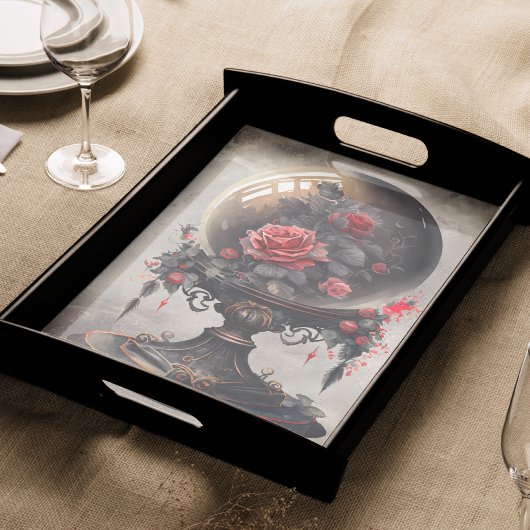 Boudoir | Antiker Kristallball und Viktorianische  Seidenpapier