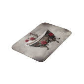 Boudoir | Badewanne Alte antike, goldgefußte Badew Badematte (Schrägansicht)