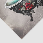 Boudoir | Badewanne Alte antike, goldgefußte Badew Seidenpapier (Ausschnitt)