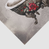 Boudoir | Badewanne Alte antike, goldgefußte Badew Seidenpapier (Ausschnitt)