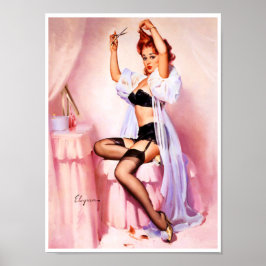 Boudoir Button Up Poster
