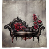 Boudoir Chaise | Viktorianisches Ohnmacht Duschvorhang (Vorderseite)