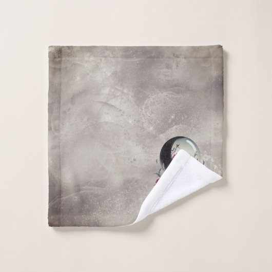 Boudoir | Crystal Ball Crescent Moon Rote Rosen Badhandtuch Set (Waschlappen)