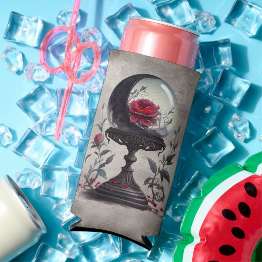 Boudoir | Crystal Ball Crescent Moon Rote Rosen Selters Dosenkühler (In Situ Sommer)