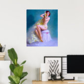 Boudoir Pinup Poster (Heimbüro)