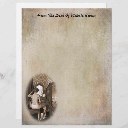 Boudoir Reflection Writing Paper (Vorne/Hinten)