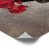 Boudoir | Scarf Canopy Altes antikes Poster Bett (Ecke)