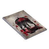 Boudoir | Scarf Canopy Altes antikes Poster Bett Notizblock (Rechte Seite)