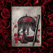 Boudoir | Scarf Canopy Altes antikes Poster Bett Notizblock