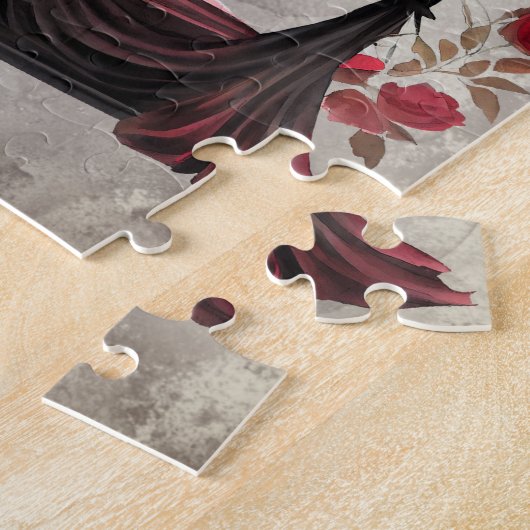 Boudoir | Scarf Canopy Altes antikes Poster Bett Puzzle (Seite)