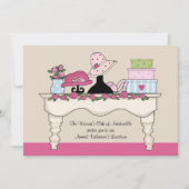 Boudoir Table Luncheon Einladung (Vorderseite)