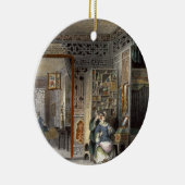 Boudoir und Bett-Kammer einer Dame des Ranges, von Keramik Ornament (Rechts)