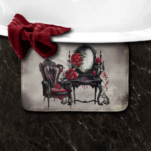 Boudoir   Vanity Mirror und Viktorianischer Partyv Badematte