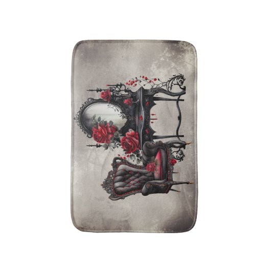 Boudoir | Vanity Mirror und Viktorianischer Partyv Badematte (Vorderseite Vertikal)