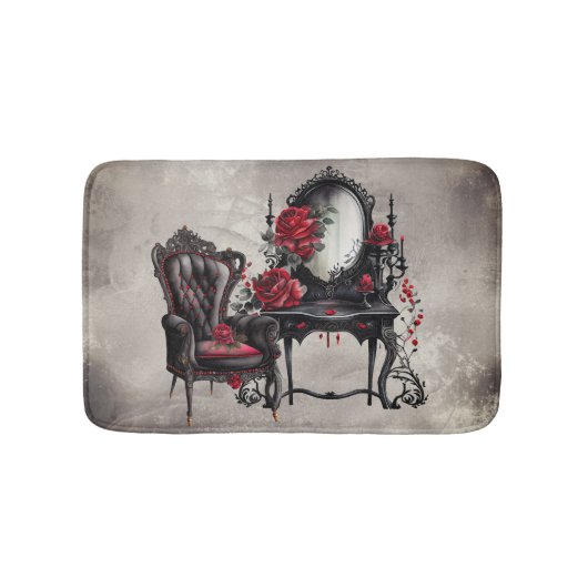 Boudoir | Vanity Mirror und Viktorianischer Partyv Badematte (Vorderseite)