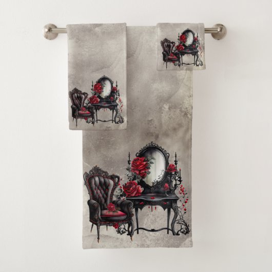 Boudoir | Vanity Mirror und Viktorianischer Partyv Badhandtuch Set (Insitu)