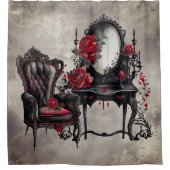 Boudoir | Vanity Mirror und Viktorianischer Partyv Duschvorhang (Vorderseite)