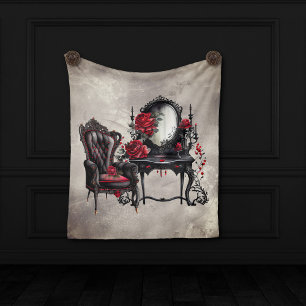 Boudoir   Vanity Mirror und Viktorianischer Partyv Fleecedecke