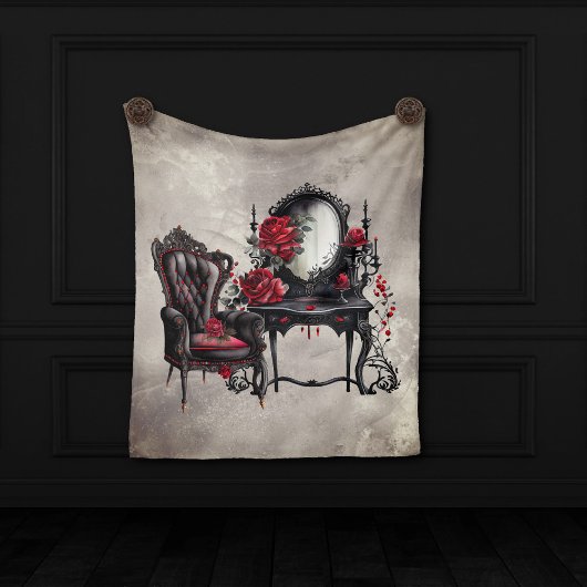 Boudoir | Vanity Mirror und Viktorianischer Partyv Fleecedecke