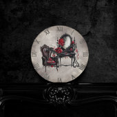 Boudoir | Vanity Mirror und Viktorianischer Partyv Runde Wanduhr