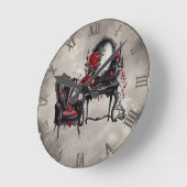 Boudoir | Vanity Mirror und Viktorianischer Partyv Runde Wanduhr (Winkel)