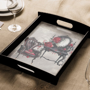 Boudoir   Vanity Mirror und Viktorianischer Partyv Seidenpapier