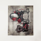 Boudoir | Vanity Mirror und Viktorianischer Partyv Wandteppich (Vorderseite)