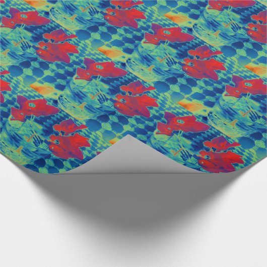 Bougainville-Image Geschenkpapier (Ecke)