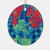 Bougainville-Image Keramik Ornament (Links)