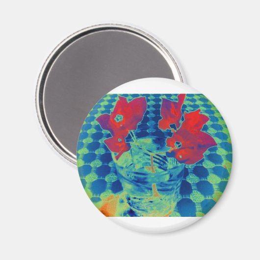 Bougainville-Image Magnet (Vorderseite/Rückseite)