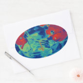 Bougainville-Image Ovaler Aufkleber (Umschlag)