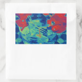 Bougainville-Image Rechteckiger Aufkleber (Tasche)