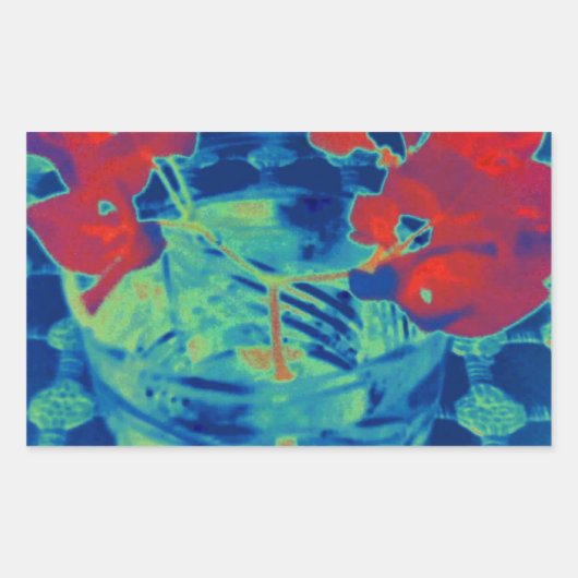 Bougainville-Image Rechteckiger Aufkleber (Vorderseite)